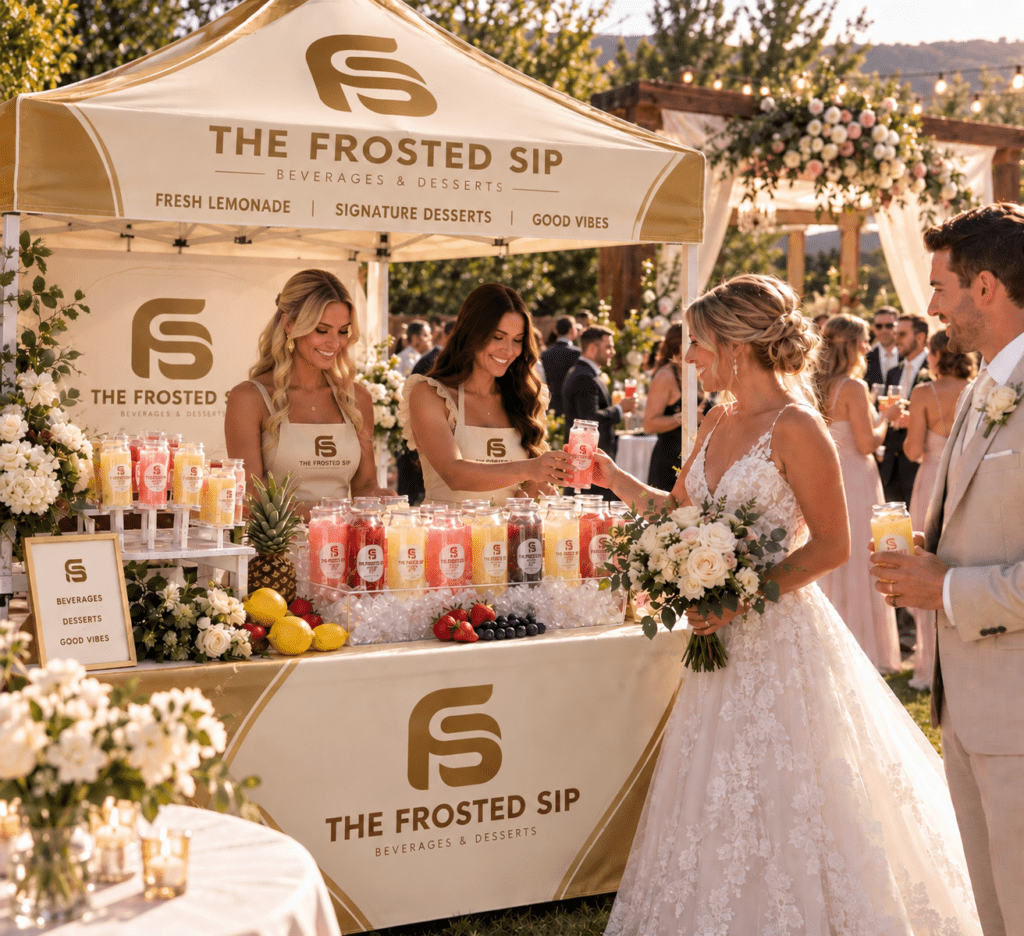 The Frosted Sip specialty drink and dessert catering for Utah weddings